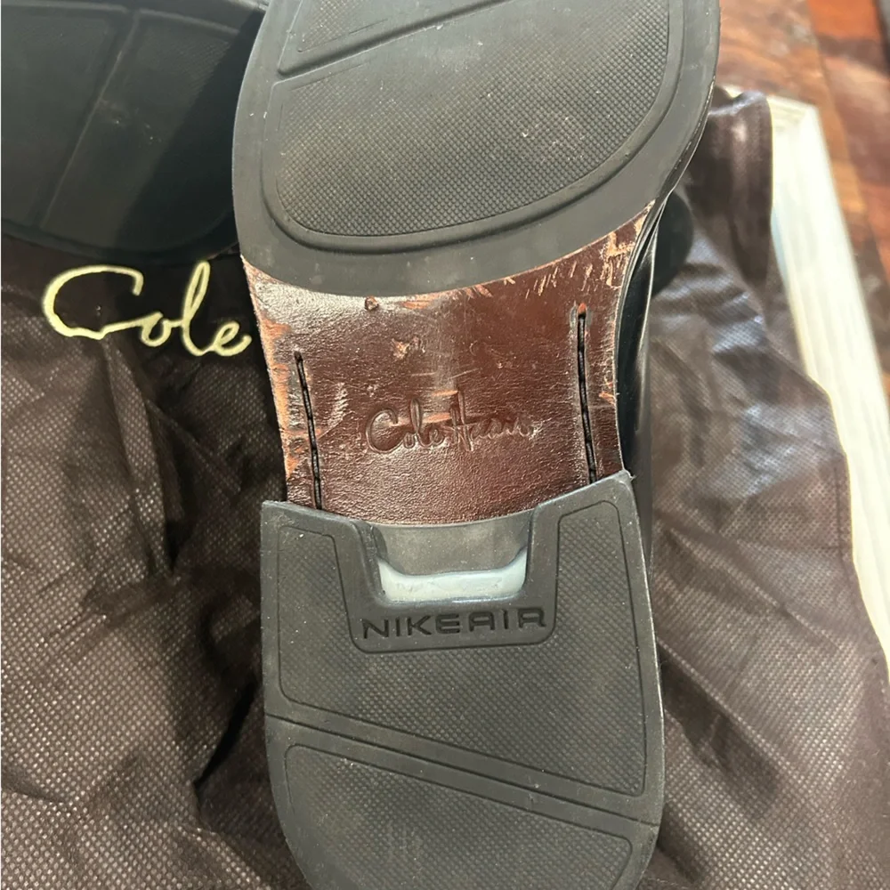 Vintage Cole Haan Nike Air Madero Cap Toe Black - Picture 6 of 7